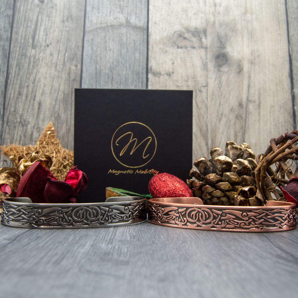 Magnetic Mobility Clover Copper Bracelet