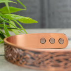 Magnetic Mobility Clover Copper Bracelet