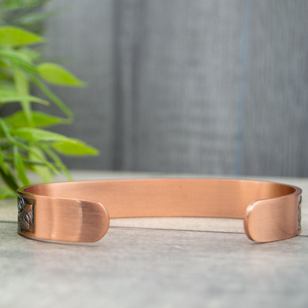 Magnetic Mobility Clover Copper Bracelet