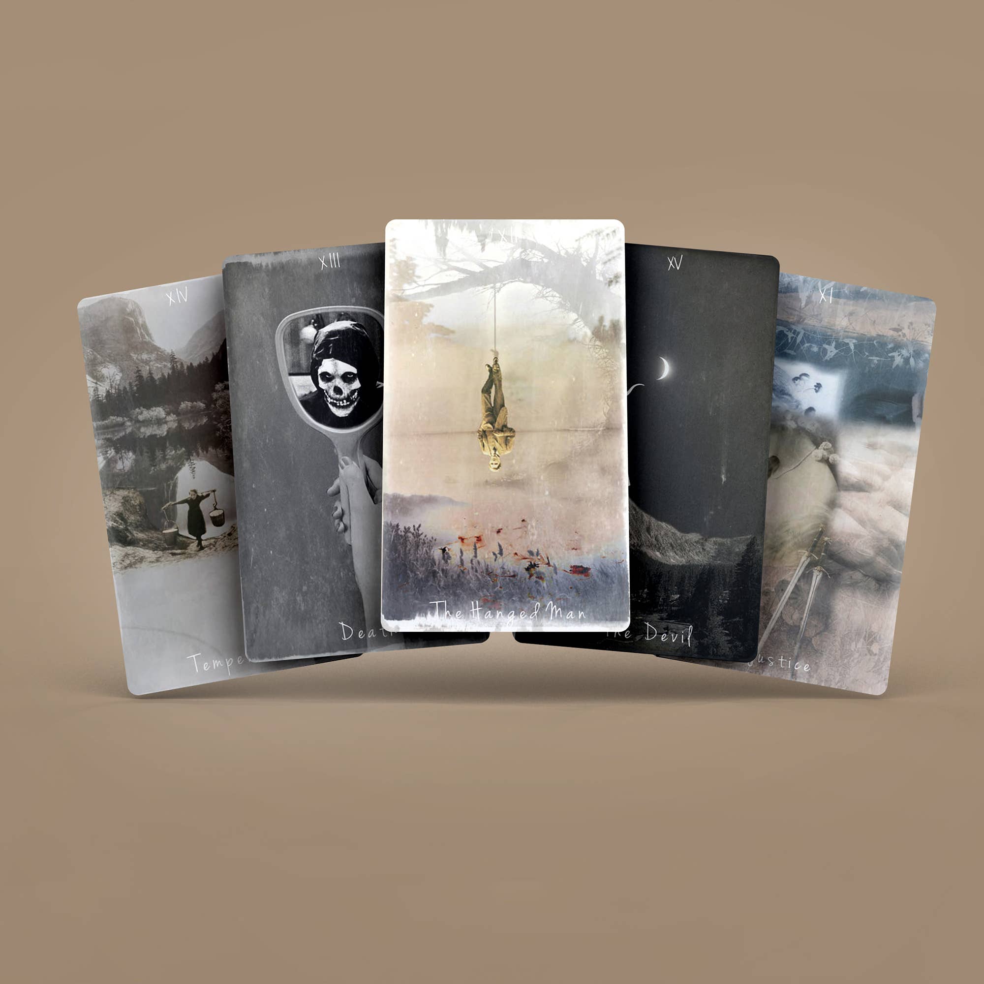 Dark Synevyr Tarot of Unknown Shadows Deck 80 Cards fan of illustrated cards