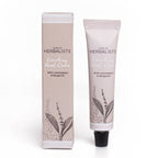 Dublin Herbalists Lemongrass and Bergamot Hand Cream 30ml - tube standing next to botanical packaging box